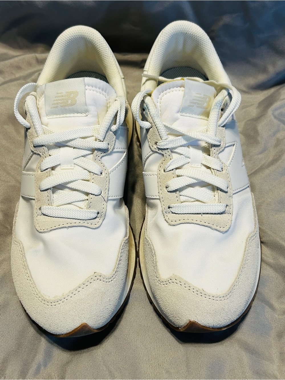 New Balance Men's White Low-Top Sneakers